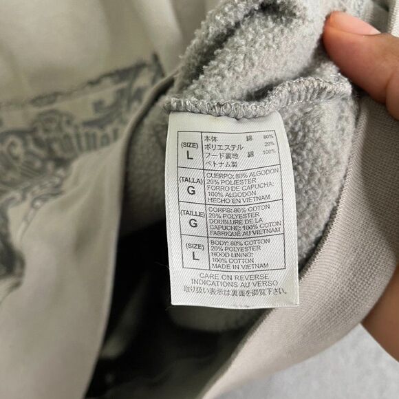 Mickey Mouse Hoodie Disneyland Resort Walt Disney Men L Tan Pullover - Picture 6 of 12